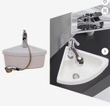 Acrylic Sink with Pull-out Faucet حوض مغسلة