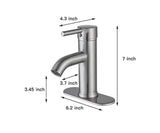 Brushed Nickel Bathroom Sink Faucet