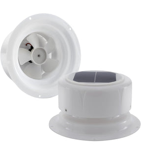 RV Solar Ventilation Fan Vent White شفاط