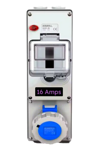 16 Amps Electric Outlet with breaker مخرج كهرباء