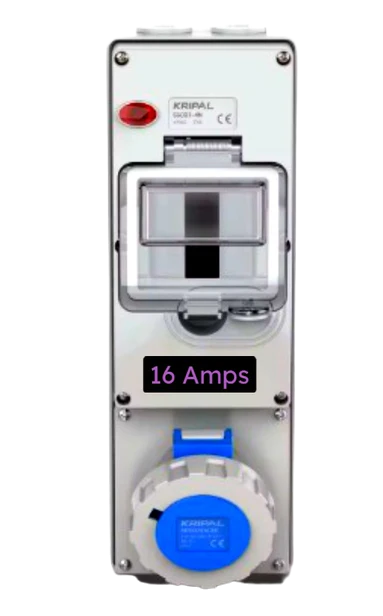 16 Amps Electric Outlet with breaker مخرج كهرباء