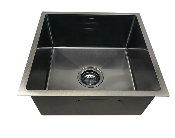 Stainless Steel Kitchen Sink - Black Matt 50X45X24 CM حوض مغسلة ستيل اسود