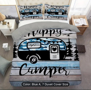 Happy Camping Cover Queen Set