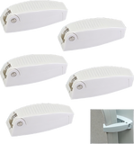Door Latch White 5 pcs مثبة باب المخزن