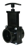 ABS Gate Valve, Black, 1-1/2" Slip محبس