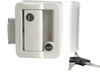 Door RV Lock white قفل باب مقطورة⁩ ابيض