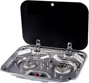 STOVE Outdoor Camper Kitchen Stainless Gas طباخ غاز