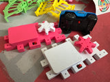 building blocks 203pcs with dual motors and rails لعبة