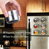 12 pic Magnetic Spice Jars علب مغناطيس للبهارات