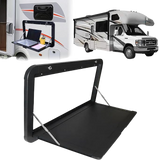 Foldable Tables with Light black with lock طاولة