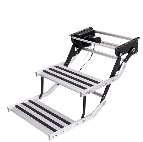 12 V Aluminum Entry 2 Step WITH STEP MOTOR سلم المدخل