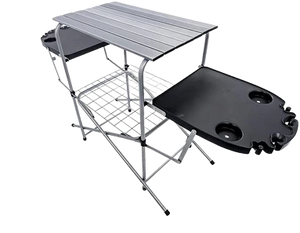 Foldable Outdoor Grilling Table طاولة متنقلة