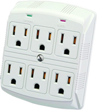 6 OUTLET PLUG INموزع كهرباء مباشر