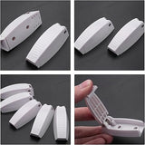 Door Latch White 5 pcs مثبة باب المخزن