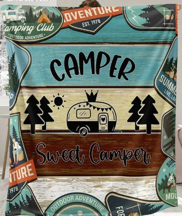 Happy campers Blanket 2.4 Meters بطانية