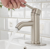 Brushed Nickel Bathroom Sink Faucet