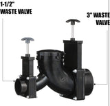 Double Waste Valve 1.5 & 3 inch وصلة صرف الصحي