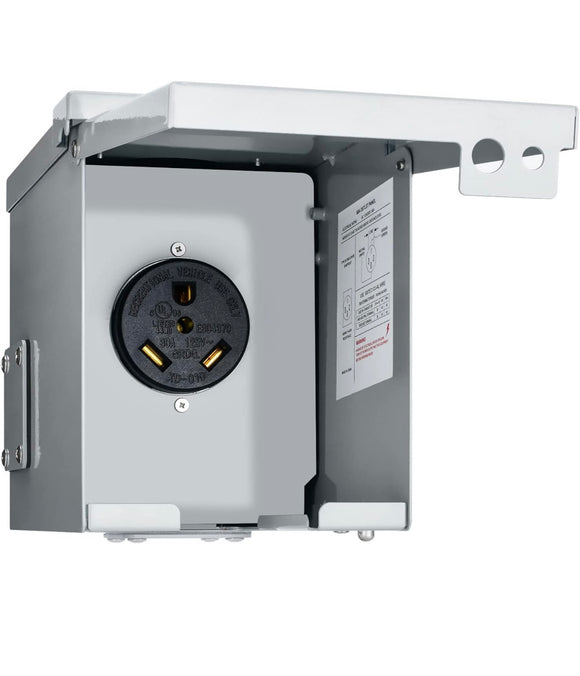 30 Amp RV Power Outlet Box مخرج كهرباء ثابت