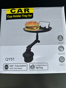 Car cup holder tray طاولة