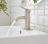 Brushed Nickel Bathroom Sink Faucet