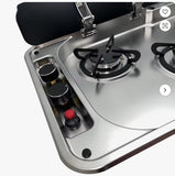 2 Burner Stove with sink 77 Cm مغسلة وطباخ