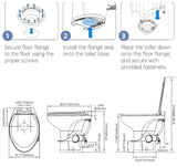 SeaFlo Caravan Gravity Flush Toilets Ceramic مرحاض سراميك