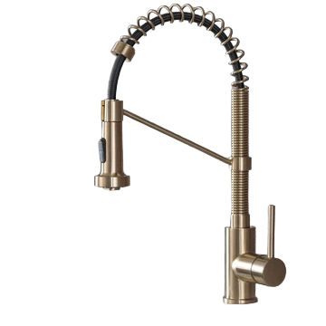 Kitchen Faucets Stainless Steel Matte Gold خلاط المطبخ