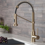 Kitchen Faucets Stainless Steel Matte Gold خلاط المطبخ