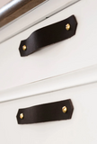 Leather Drawer Pulls Black 1 pic مسكات الادراج
