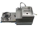 Rv stainless Steel Sink and Stove مطبخ خارجي