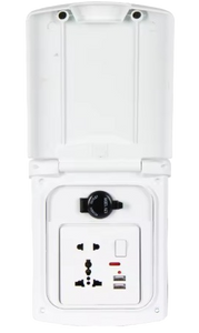 Electric Outlet White مخرج كهرباء