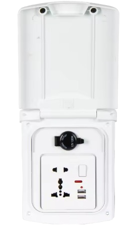 Electric Outlet White مخرج كهرباء