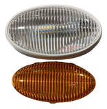 Led Oval Clear & Amber ليت خارجي