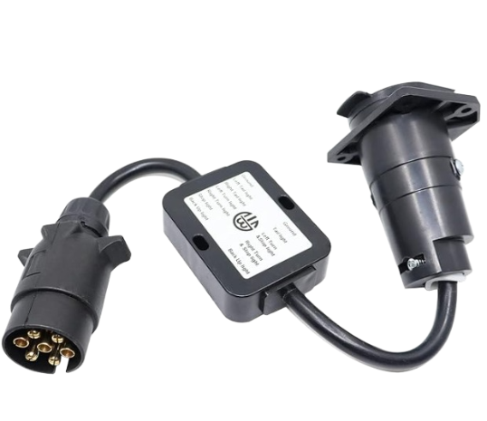 European 7-Pin  Connector to American 7-Way MID 3 female 4 male