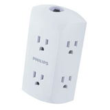 PHILIPS 6 OUTLET EXTENDER موزع كهرباء مباشر