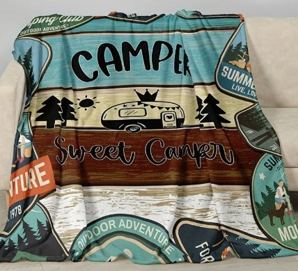 HAPPY CAMPERS blanket 1.5 Meters بطانية