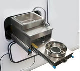 Rv stainless Steel Sink and Stove مطبخ خارجي