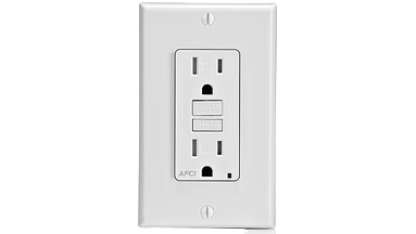 120 V Outlet GFI White مخرج كهرباء اتوماتك