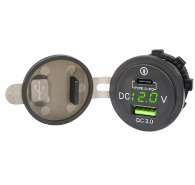 USB / C Charger with Voltmeter شحن وقارء