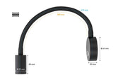 Dimmable Reading Light with USB Charging ضوء مع شحن USB