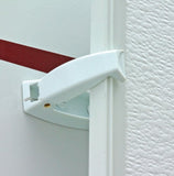 Door Latch White 5 pcs مثبة باب المخزن