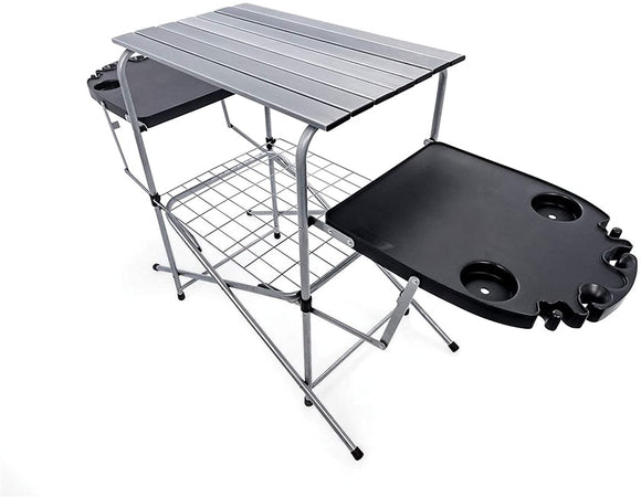 Foldable Outdoor Grilling Table طاولة متنقلة
