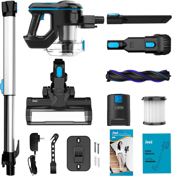 INSE Cordless Vacuum Cleaner 6 in 1 Stick N5 Blue مكنسة