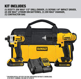 DEWALT 20V MAX Cordless Drill Combo Kit 2-Tool