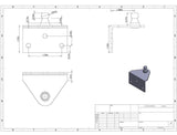 Stud Bracket  قواعد معاون الباب